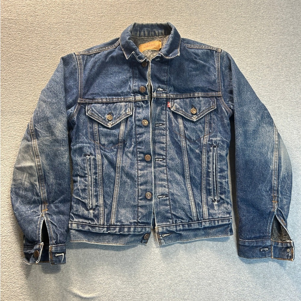 Levi's Denim Jacket Men's 34 Blanket Lined Type III Trucker Jean Vintage 80s